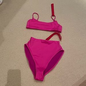Left On Friday Hot Pink Bikini